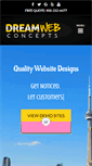 Mobile Screenshot of dreamwebconcepts.com